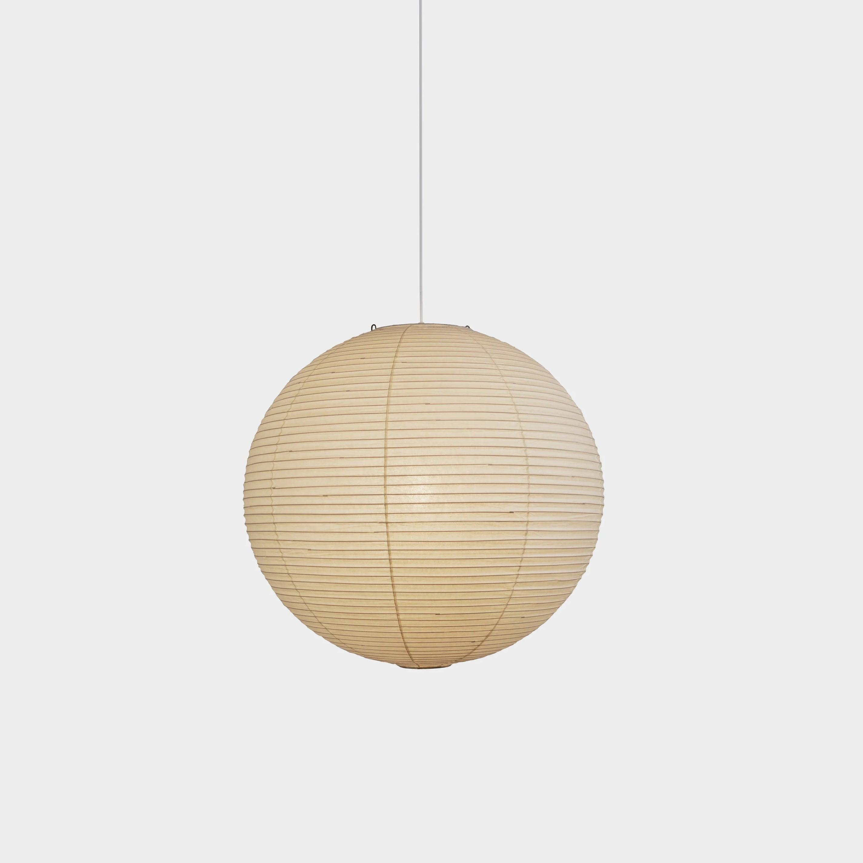 Pendant Light Cotton Paper Shade 19.6 in Adjustable Dining Room Kitchen Island Hanging Ceiling Lamp | Thomler