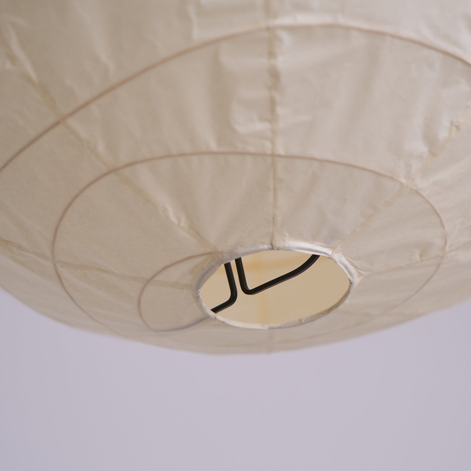Pendant Light Japanese Washi Paper 17.7 in White Dining Room Living Room Hanging Ceiling Lamp Modern Minimalist Design | Thomler