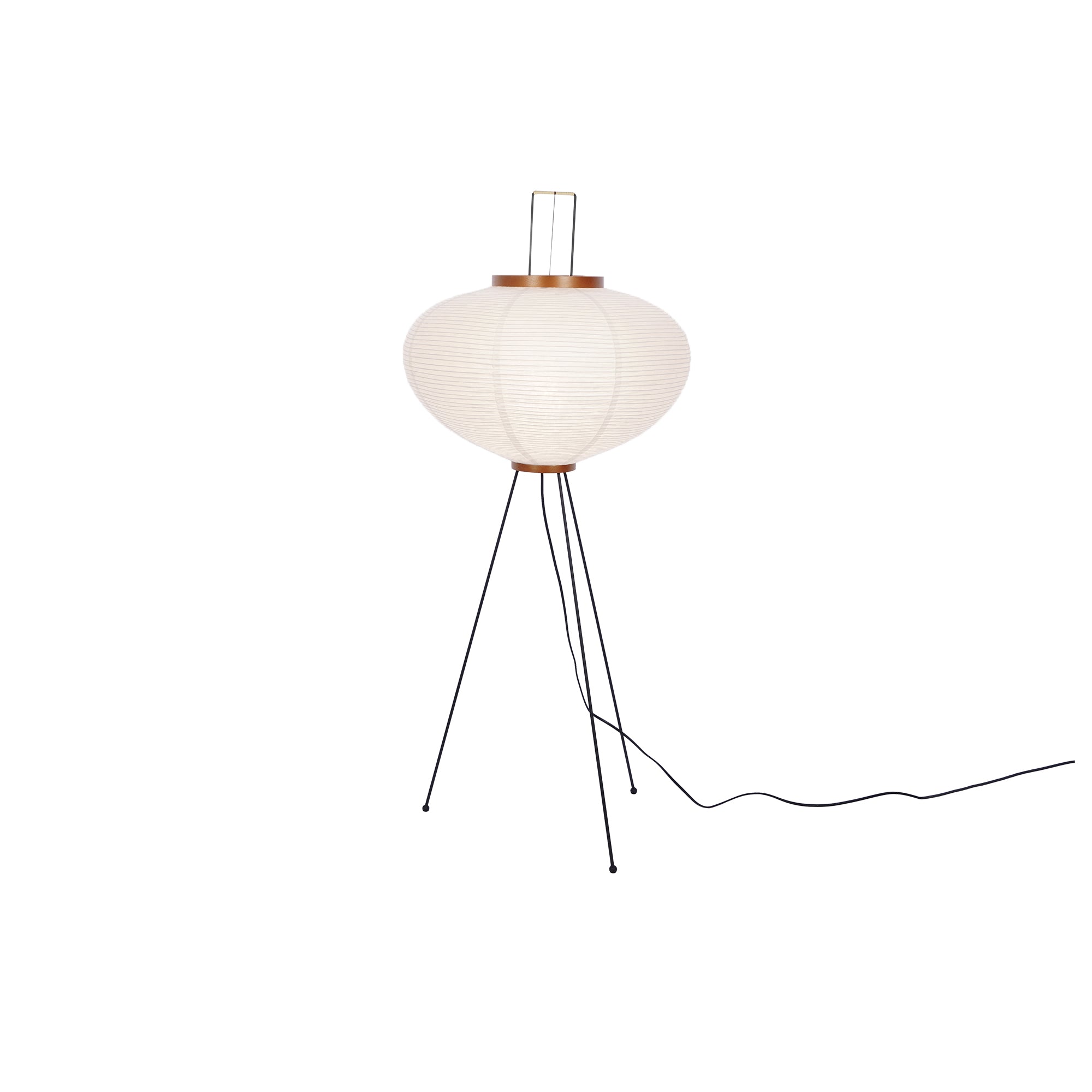 Floor Lamp Mulberry Paper Shade Ø 50.0 cm (19.7") White Living Room Bedroom Japandi Japanese Style Reading Light | Thomler