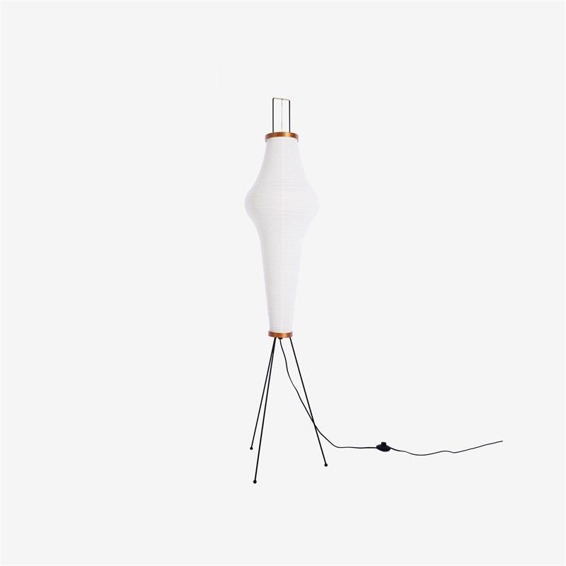 Akari Floor Lamp 47 in Mulberry Paper White Indoor Ambient Lighting Decorative Sculpture | Thomler