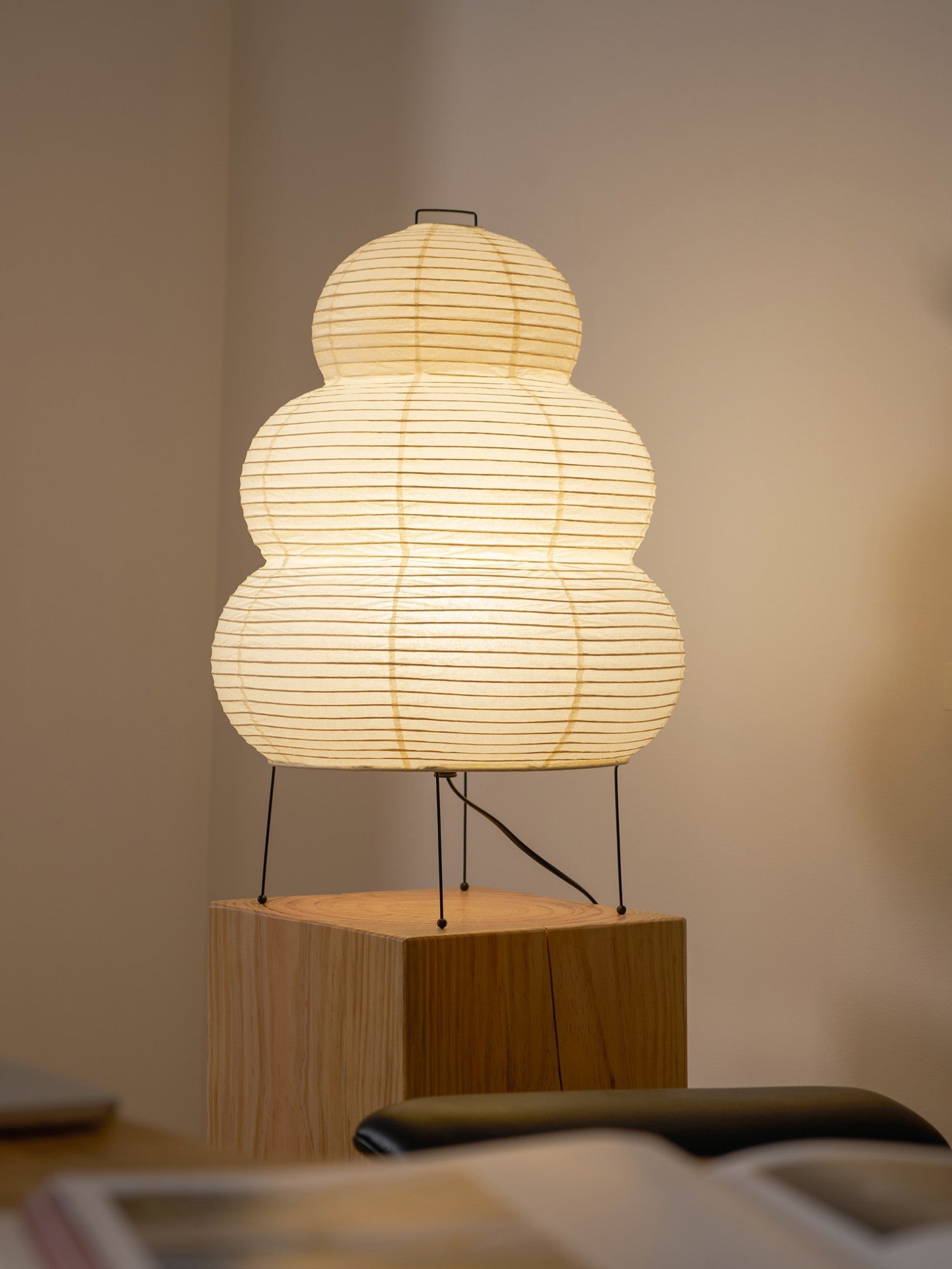 Table Lamp Mulberry Paper 16.9 in Indoor Soft Light White Decorative LED E26 E27 | Thomler