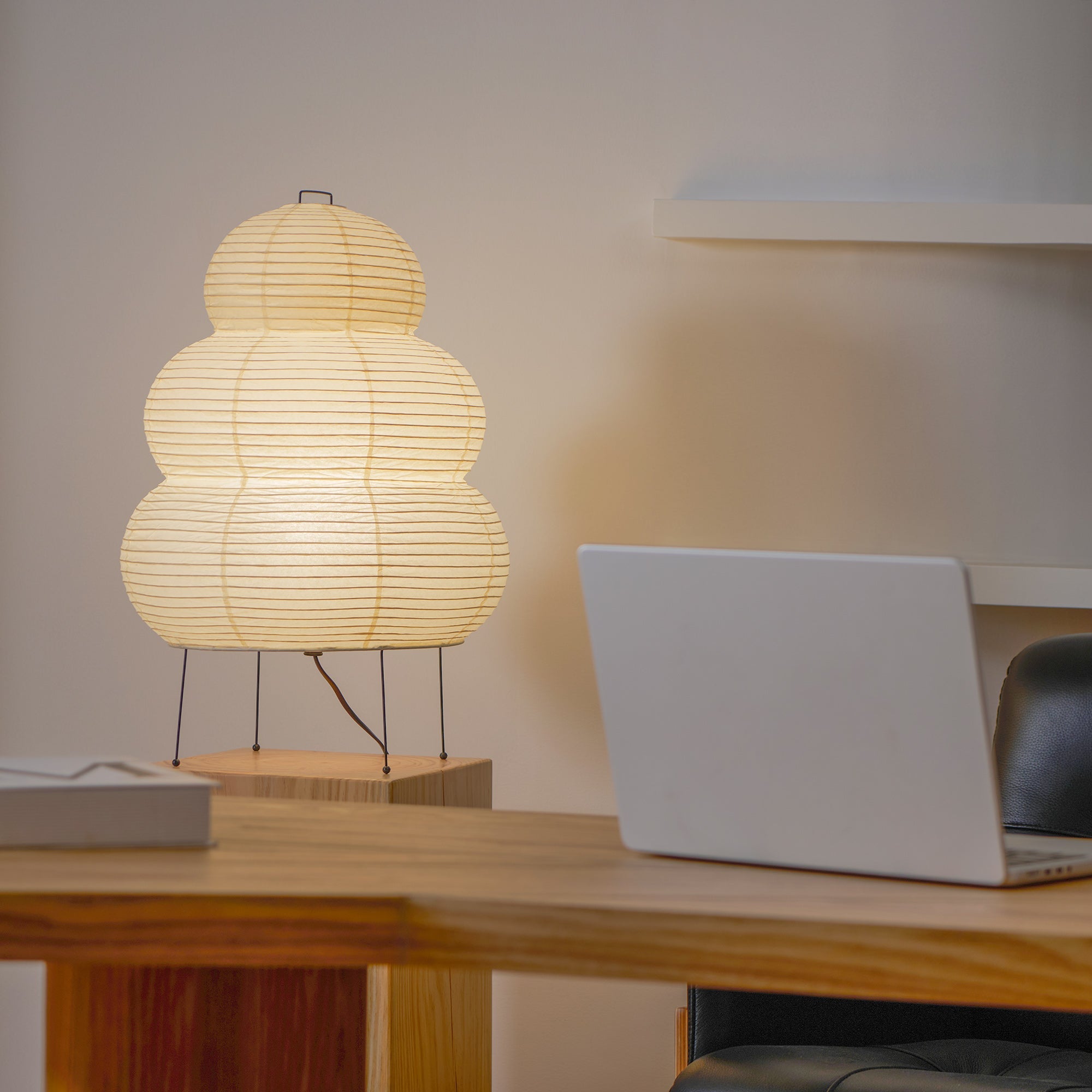 Table Lamp Mulberry Paper 16.9 in Indoor Soft Light White Decorative LED E26 E27 | Thomler
