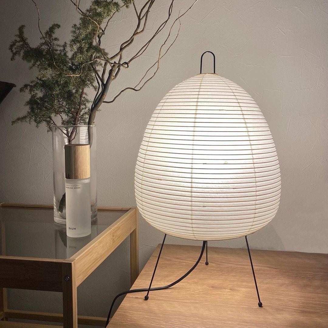 Table Lamp Rice Paper 16.9 in Indoor LED Bedroom Desk Nightstand Light | Thomler