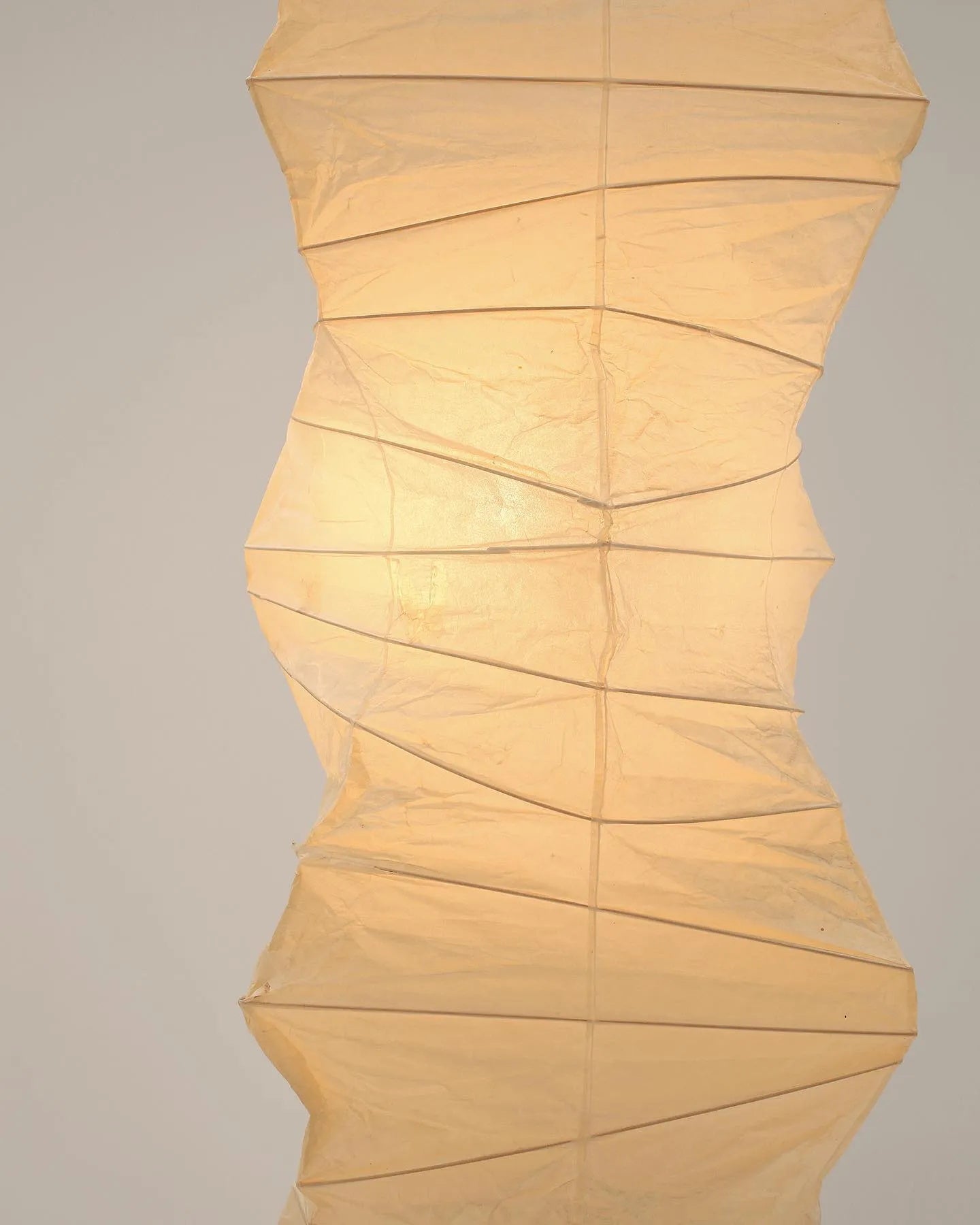 Akari Floor Lamp 47 in Mulberry Paper White Indoor Ambient Lighting Decorative Sculpture | Thomler