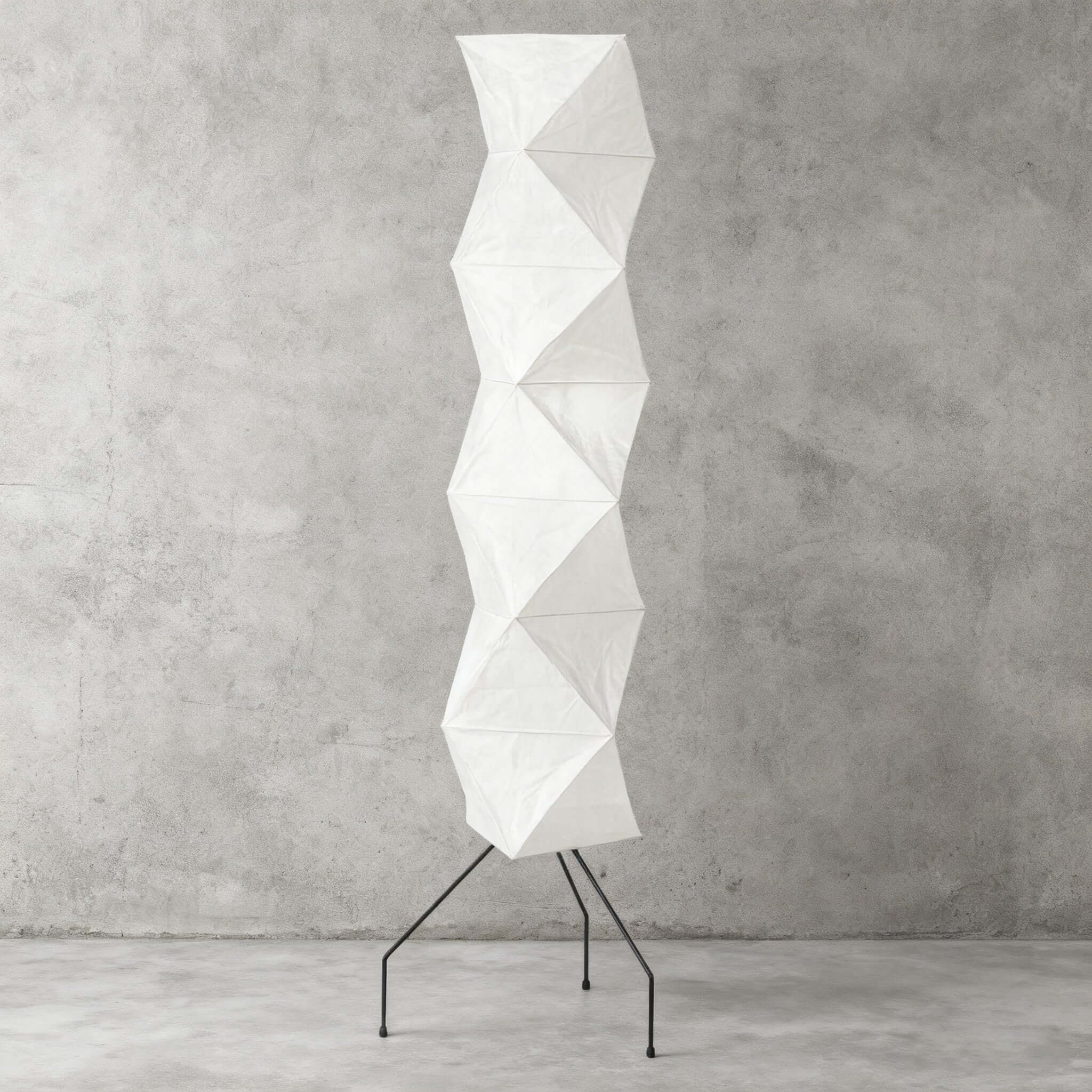 Floor Lamp Rice Paper Shade 74 in Soft Ambient Living Room Bedroom Lighting Japanese Style Standing Light | Thomler