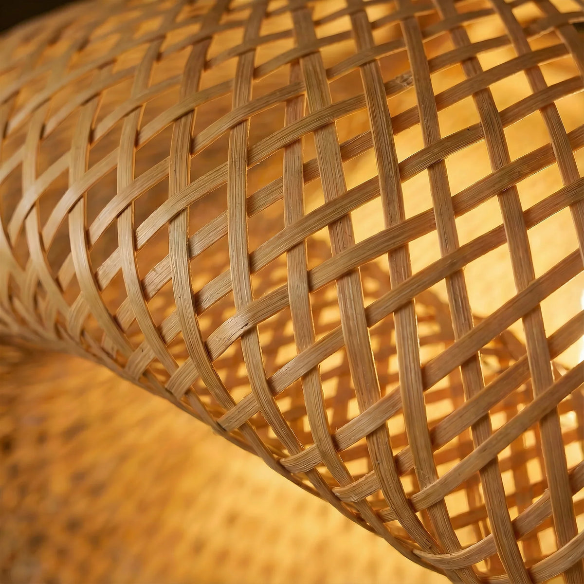 Woven Rattan Pendant Light with Adjustable Height for Dining Room & Kitchen | Natural Ceiling Fixture with E27 Socket | Scandinavian | Thomler