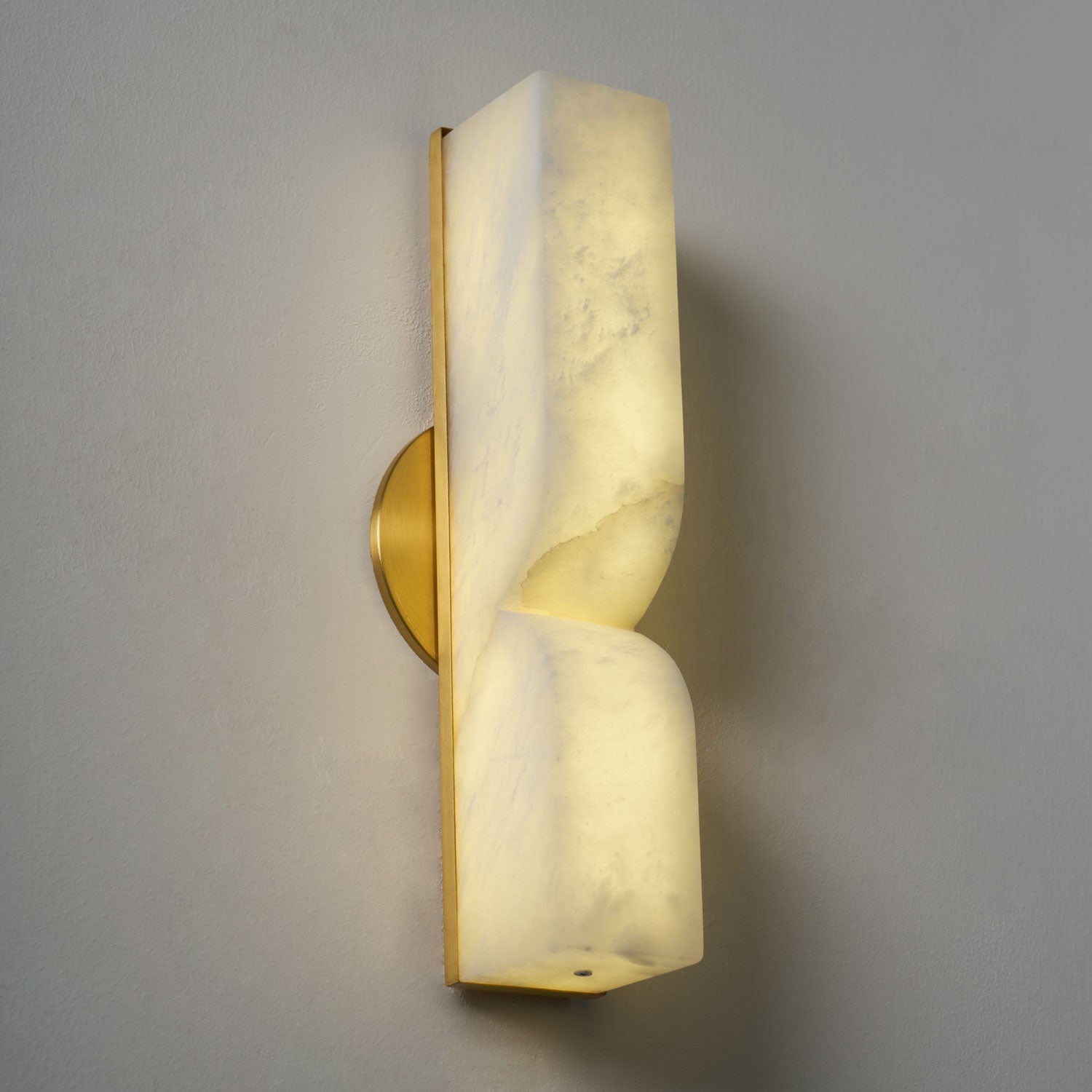 Wall Sconce Alabaster 13.8 in LED Indoor Lighting Gold Black Modern Home Bedroom Living Room Decorative Accent | Thomler