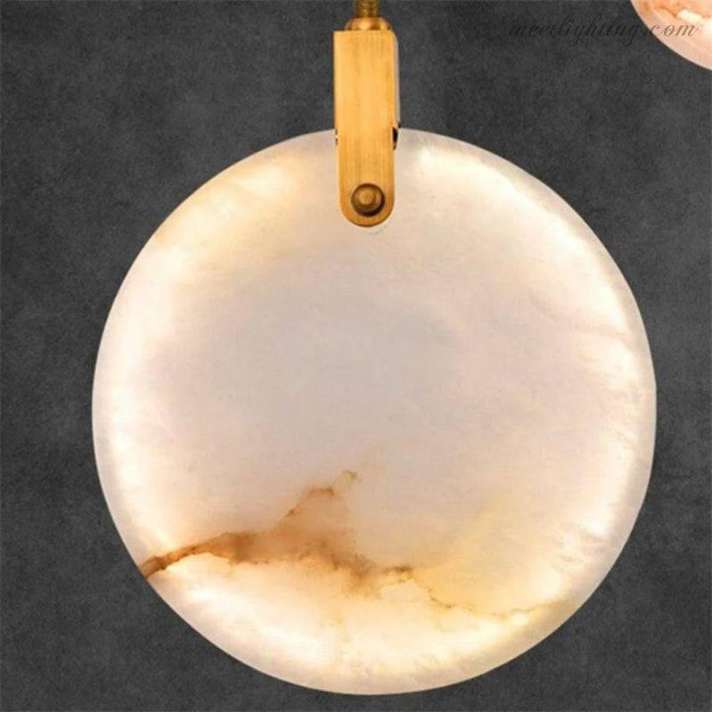 Spiral Alabaster Stairwell Chandelier Modern Multi-Tier Brass Fixture for Foyer Entryway High Ceiling Living Room | Thomler