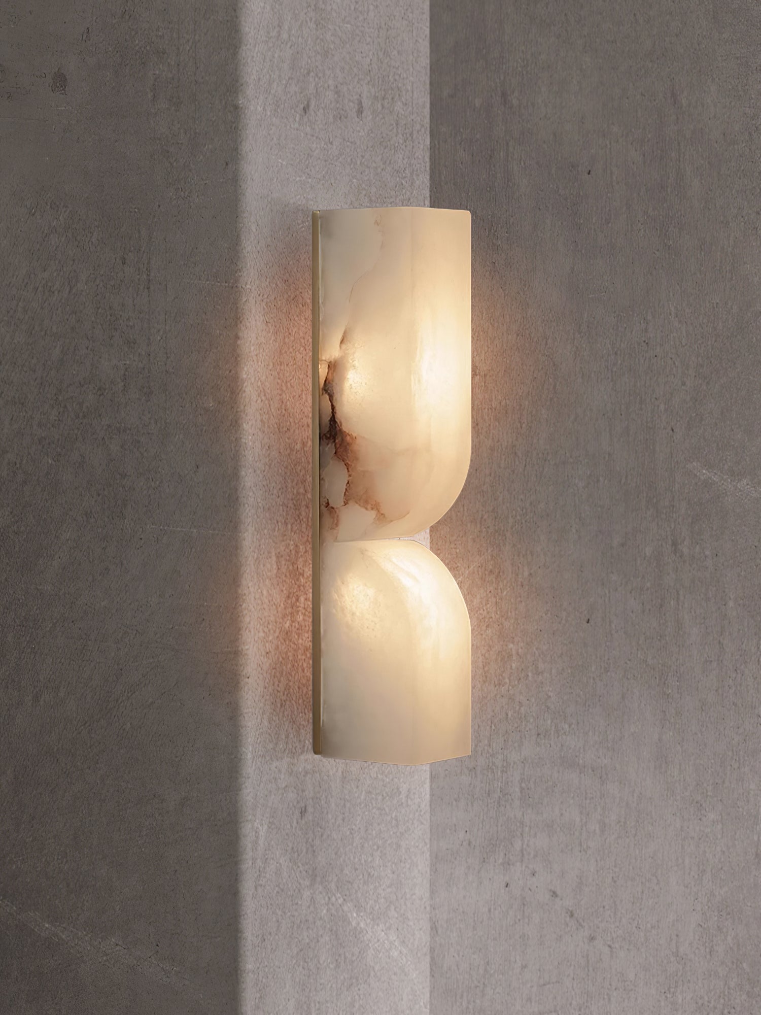 Wall Sconce Alabaster 13.8 in LED Indoor Lighting Gold Black Modern Home Bedroom Living Room Decorative Accent | Thomler