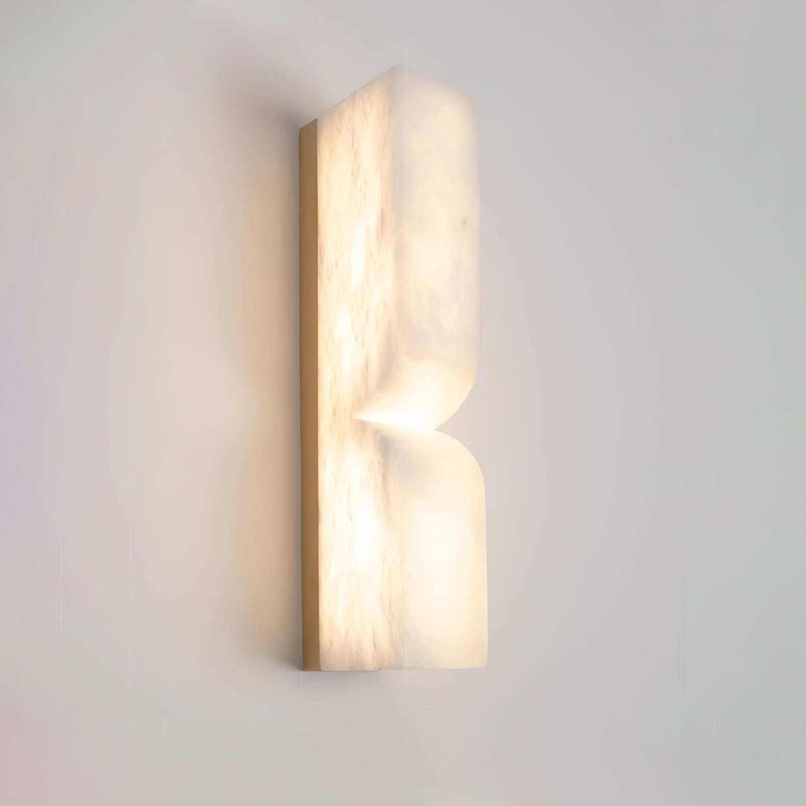 Wall Sconce Alabaster 13.8 in LED Indoor Lighting Gold Black Modern Home Bedroom Living Room Decorative Accent | Thomler