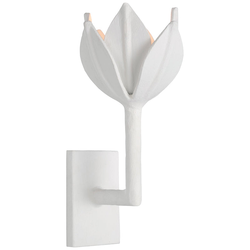 Wall Lamp Metal Flower 11 in Indoor Bedroom Dining Decorative Sconce Floral Sculptural Accent Lighting Fixture | Thomler