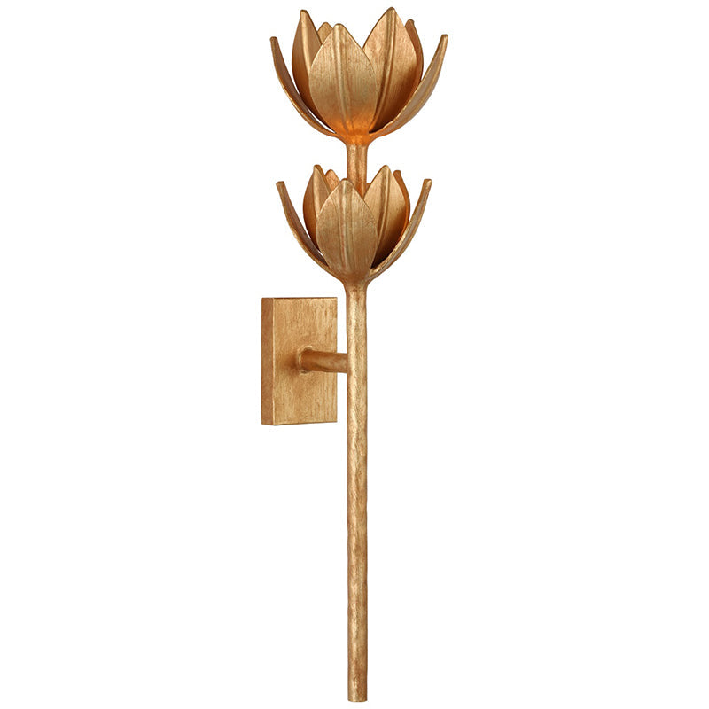 Wall Lamp Metal Flower 11 in Indoor Bedroom Dining Decorative Sconce Floral Sculptural Accent Lighting Fixture | Thomler