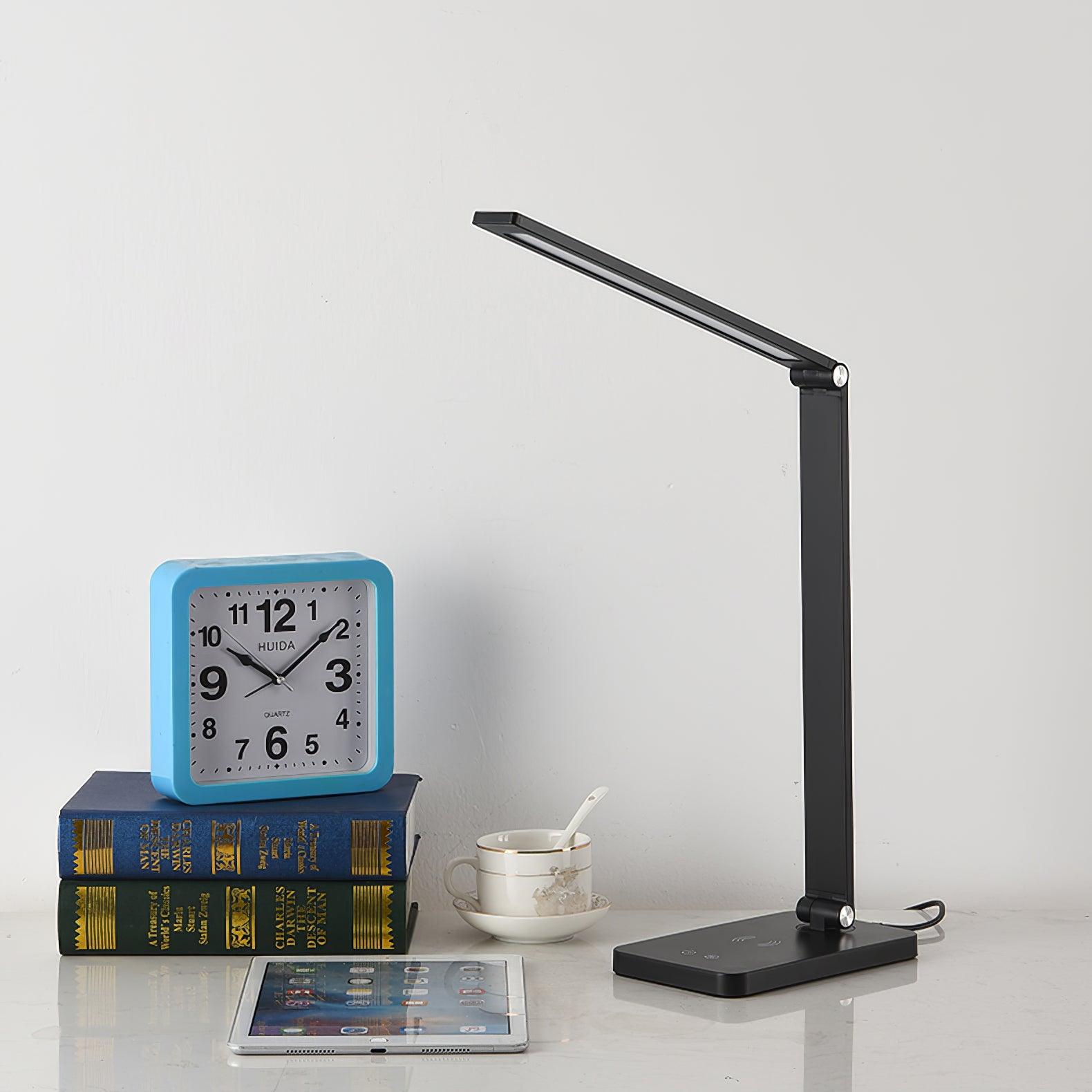 Desk Lamp Aluminum Alloy LED 15W 14.2 in Black Study Desk Office Reading Light | Thomler