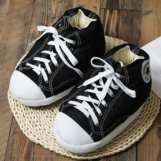 Plush Sneaker Slippers with Non-Slip Sole – Warm Indoor Footwear for Men, Women & Kids | Thomler