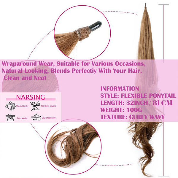 Clip-In Ponytail Hair Extension with Volume Boost – Secure All-Day Hold, Multiple Shades Available | Thomler