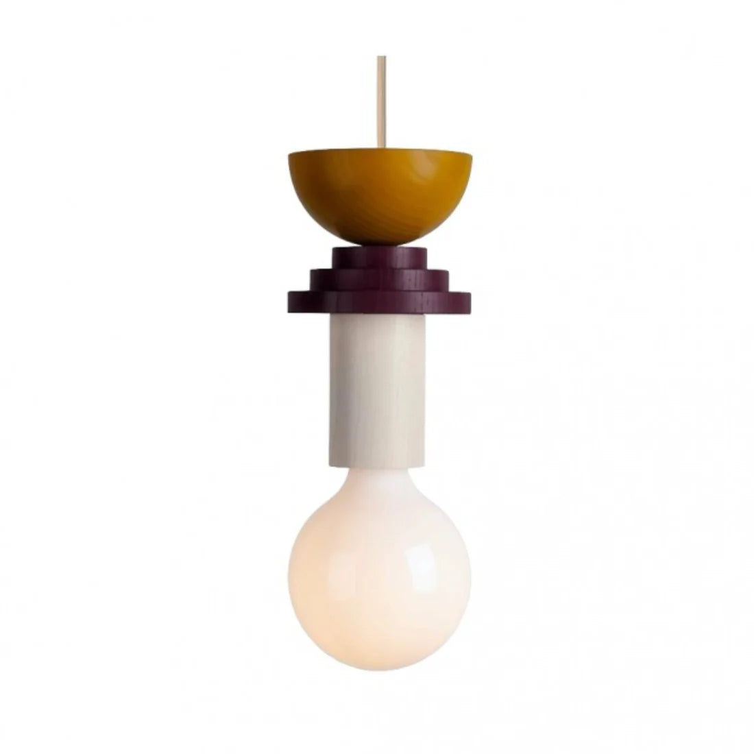 Pendant Light Wood 7.5 in to 16.5 in Multicolor Geometric Dining Living Room Ceiling Lamp Modern Home Decor | Thomler
