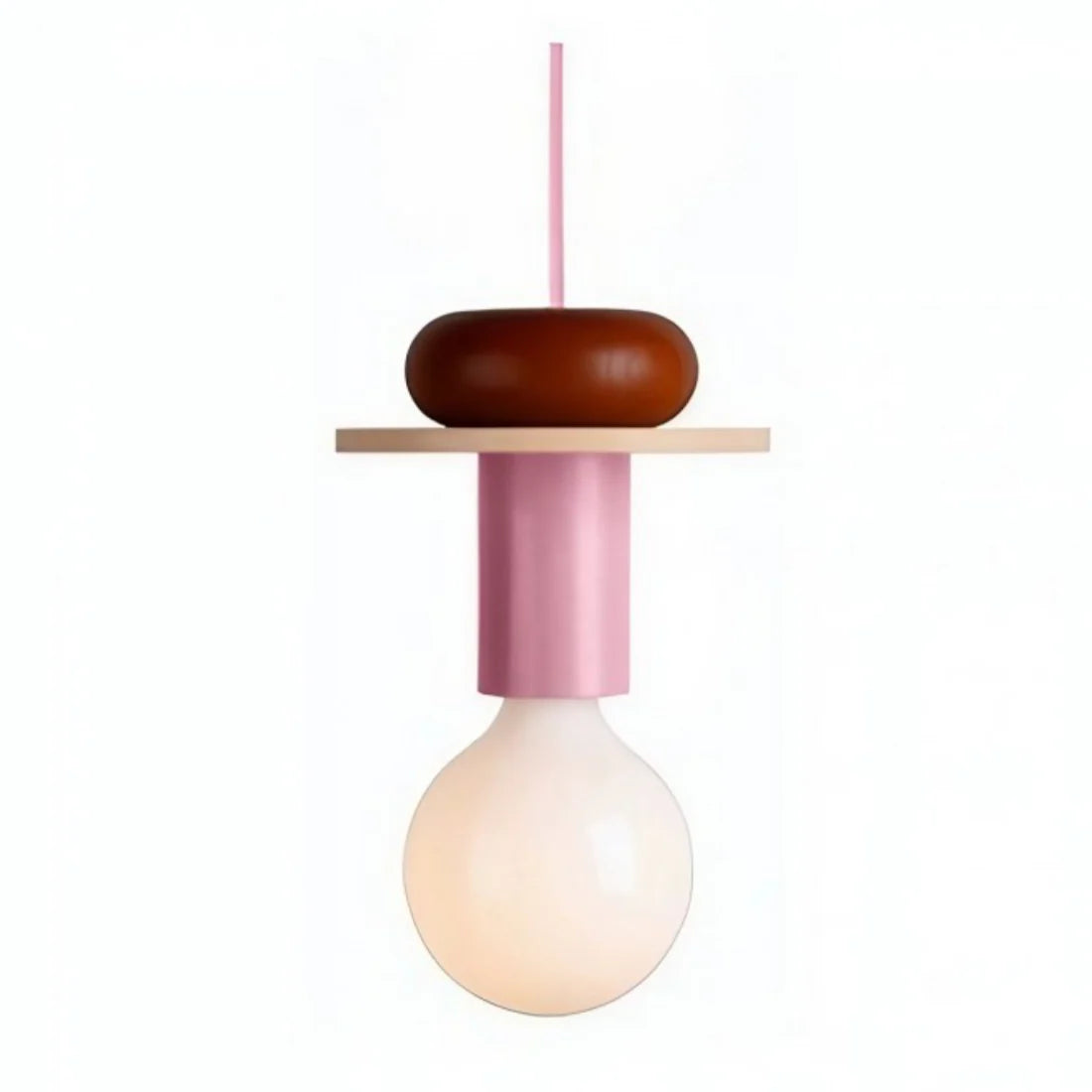Pendant Light Wood 7.5 in to 16.5 in Multicolor Geometric Dining Living Room Ceiling Lamp Modern Home Decor | Thomler