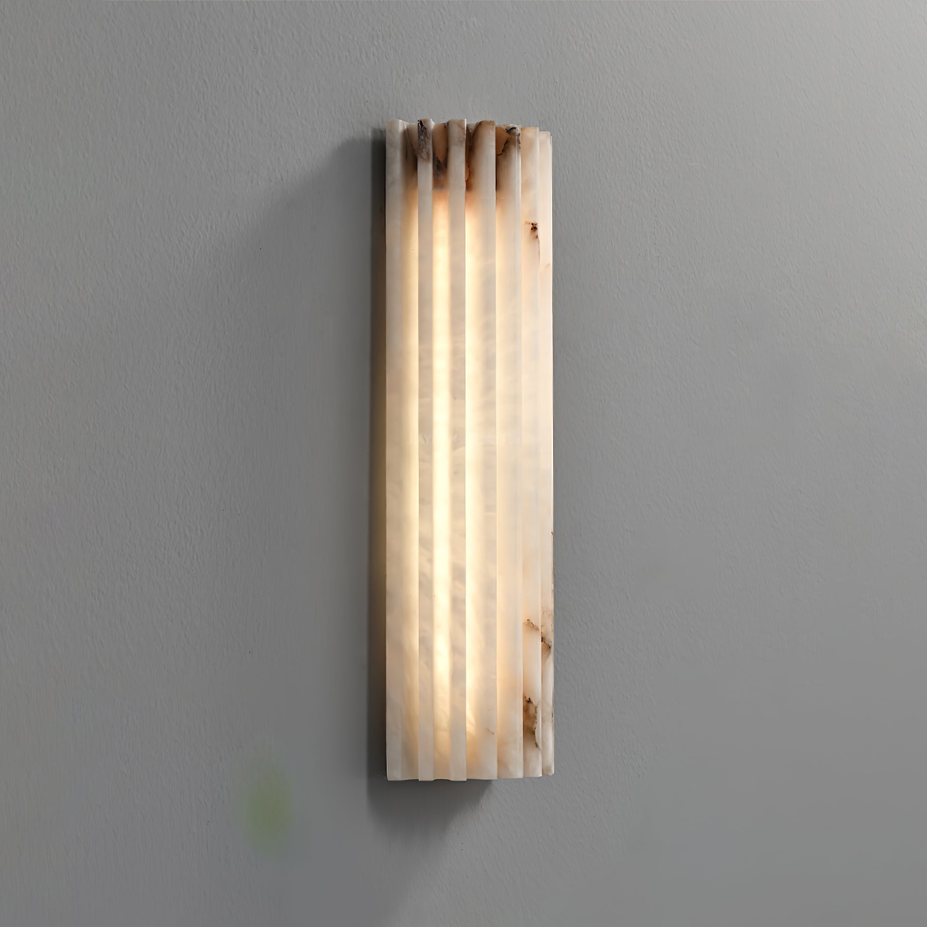 Wall Light Alabaster LED 11.8 in Indoor Bathroom Vanity Hallway Sconce Modern Vertical Lighting Fixture | Thomler