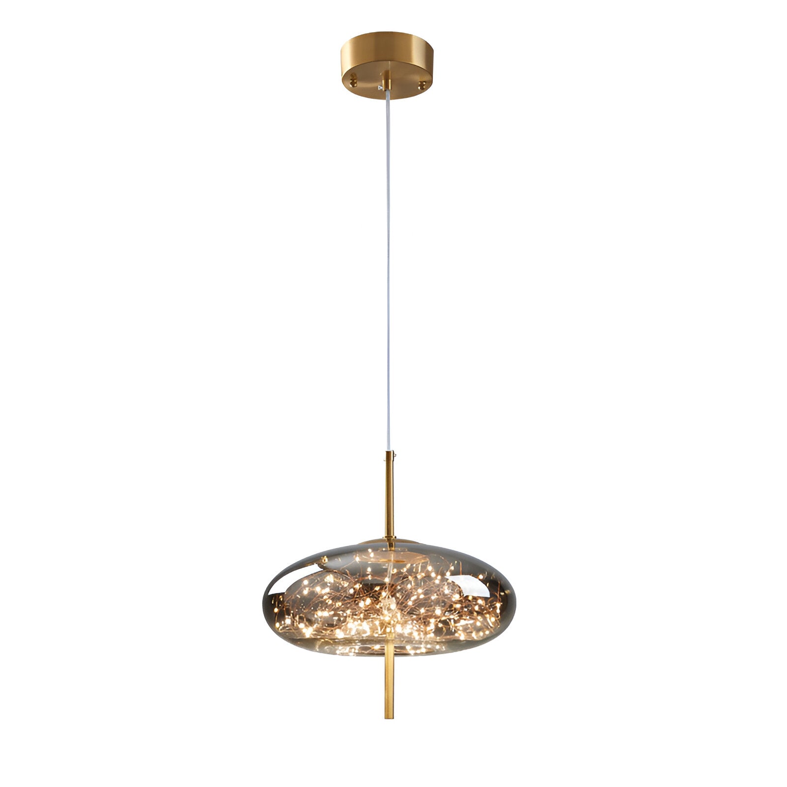 Pendant Light Glass 7.9 in Modern Adjustable Dining Room Kitchen Island Hanging Ceiling Lamp Scandinavian Minimalist Fixture | Thomler