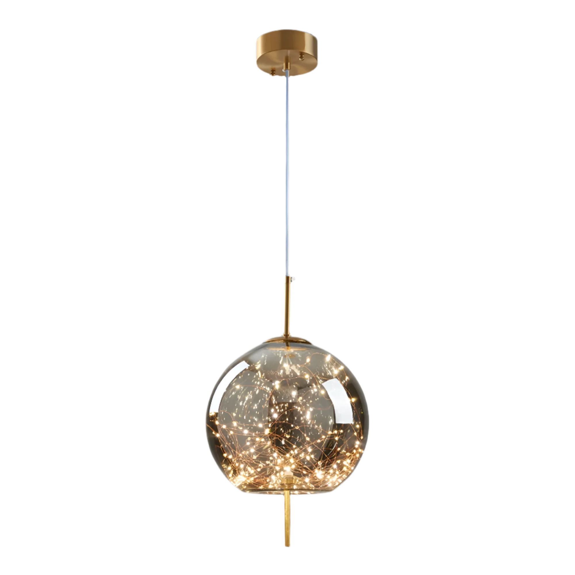 Pendant Light Glass 7.9 in Modern Adjustable Dining Room Kitchen Island Hanging Ceiling Lamp Scandinavian Minimalist Fixture | Thomler