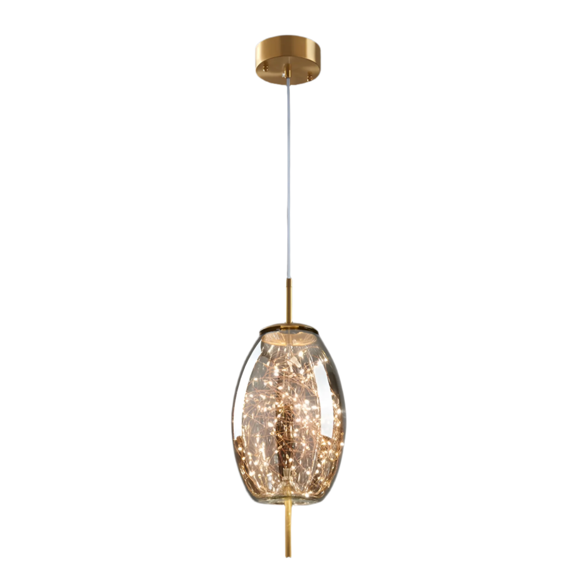 Pendant Light Glass 7.9 in Modern Adjustable Dining Room Kitchen Island Hanging Ceiling Lamp Scandinavian Minimalist Fixture | Thomler