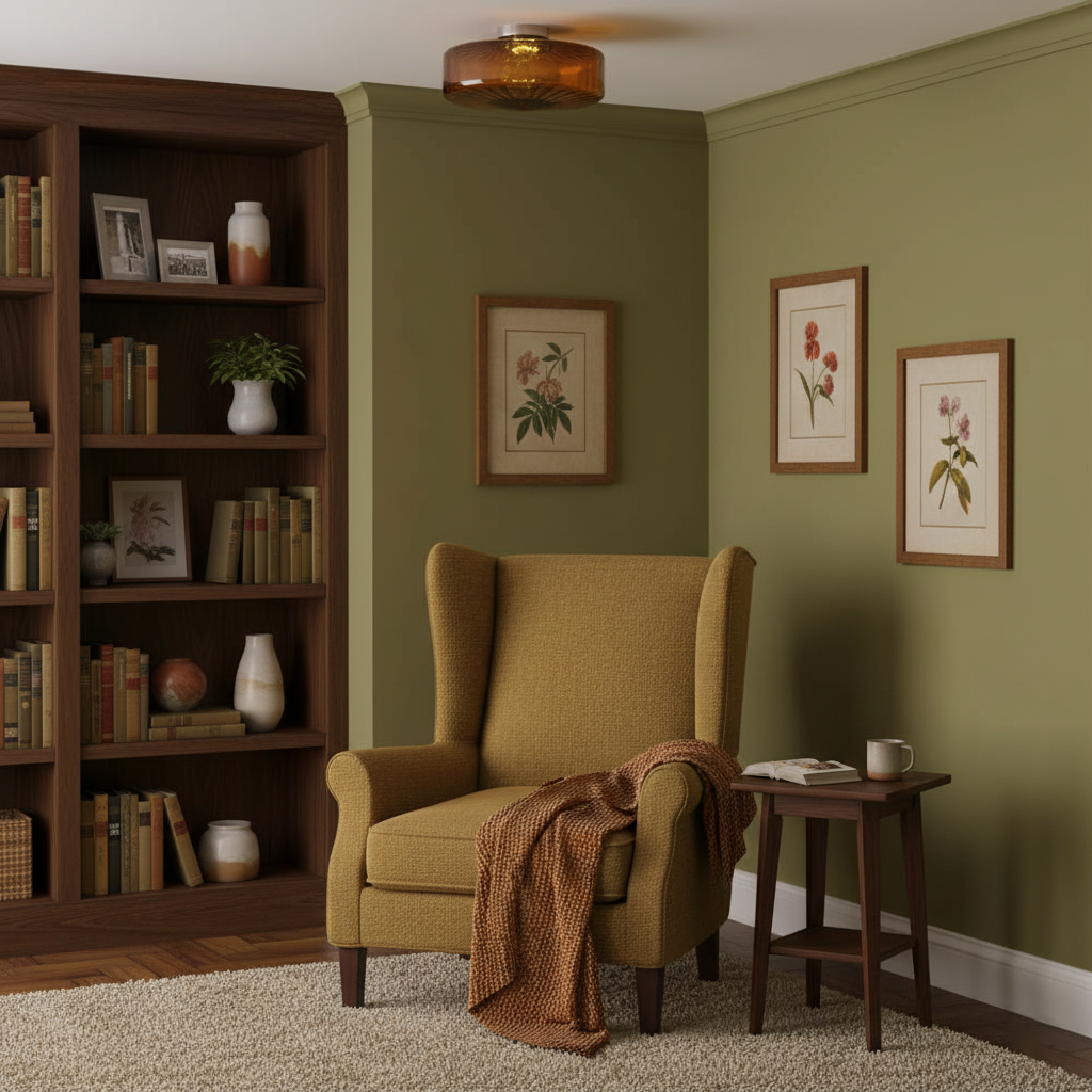 Ceiling Light Glass 14.9 in Amber Warm White 10W Bedroom Hallway Corridor Lighting | Thomler
