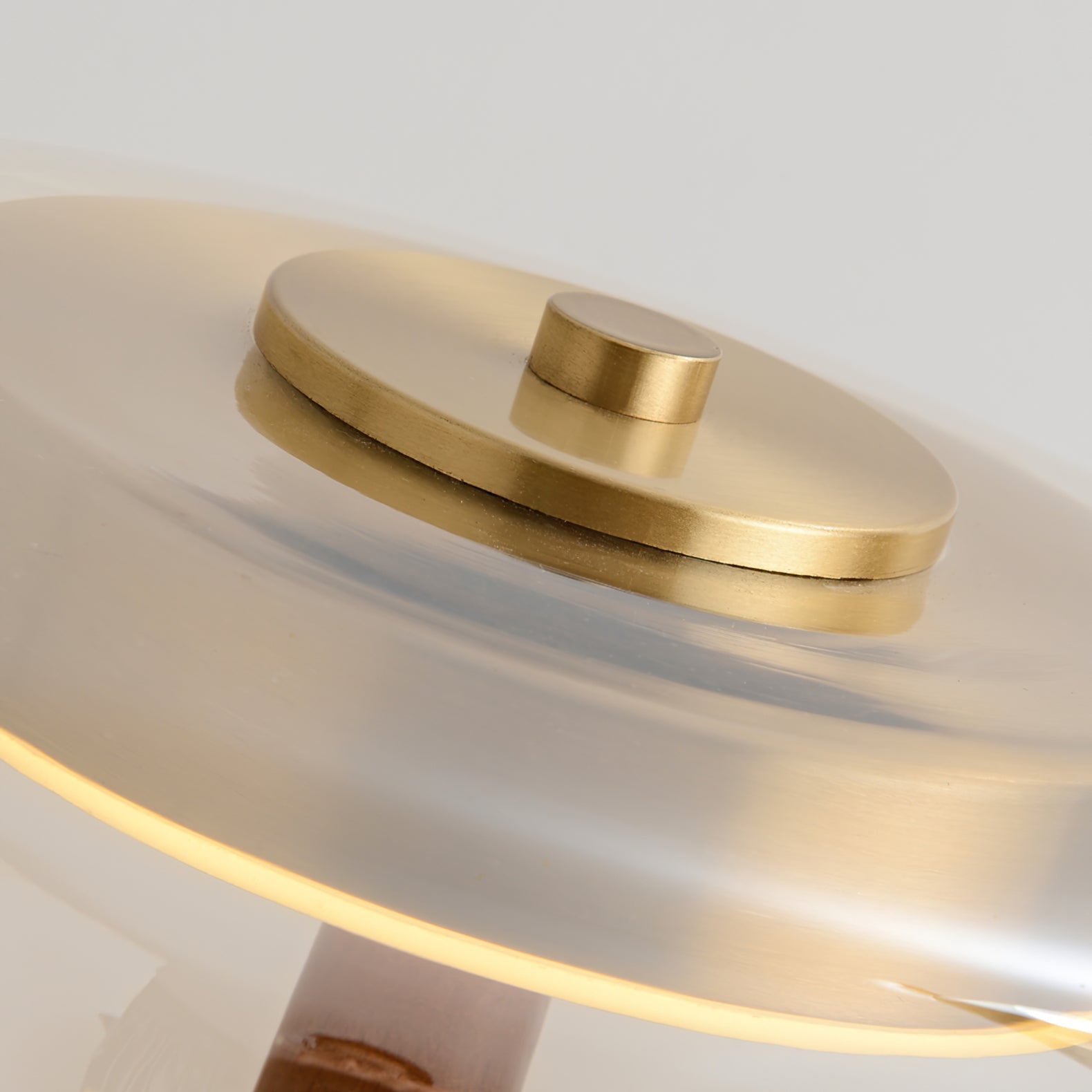 Table Lamp Glass Brass 12W 9.6 in Indoor Accent Lighting Adjustable Color Temperatures Warm Cool Neutral | Thomler
