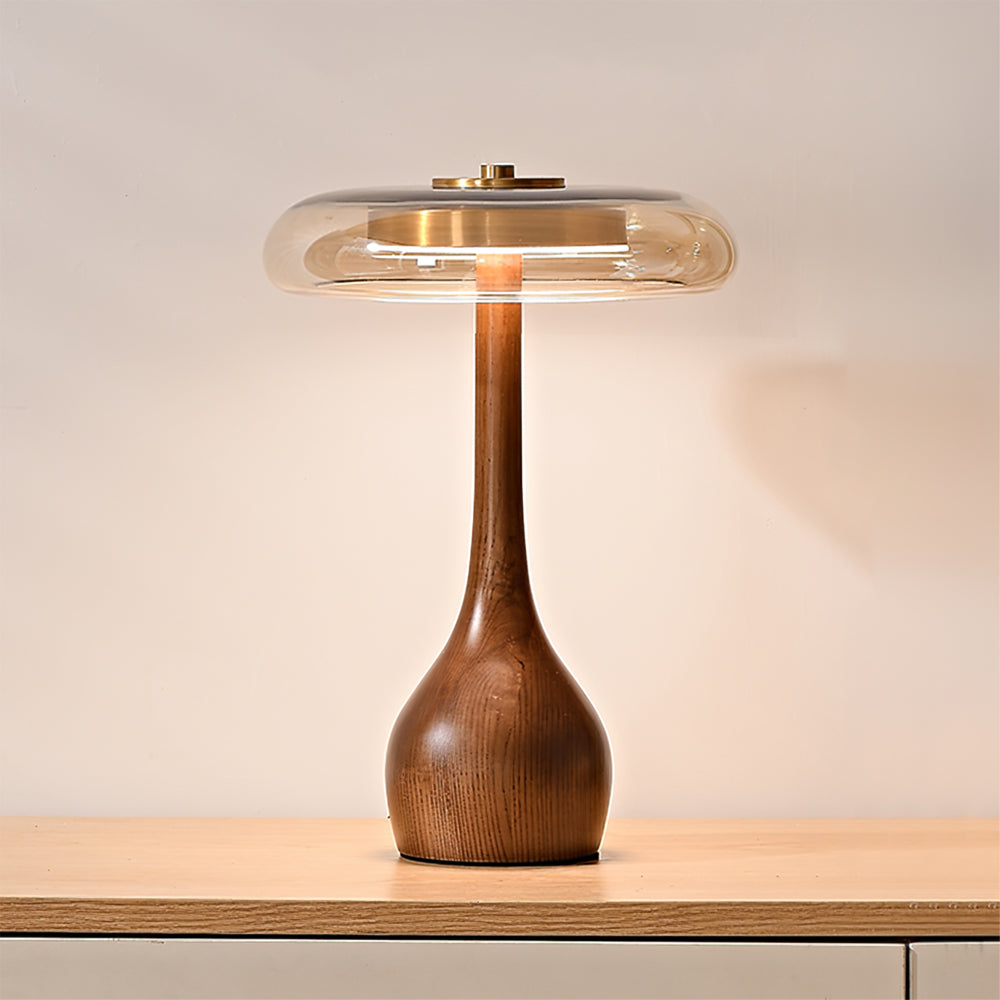 Table Lamp Glass Brass 12W 9.6 in Indoor Accent Lighting Adjustable Color Temperatures Warm Cool Neutral | Thomler