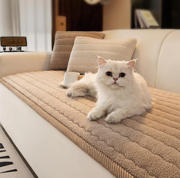 Couch Protector Cover Non-Slip Washable Pet-Proof Furniture Throw for Dogs Cats Living Room Sofa Shield Soft Polyester | Thomler