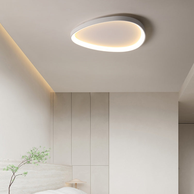 Ceiling Light Metal LED Ø42.0 cm Black White Bedroom Hallway Dimmable Surface Mounted Modern Living Room Lamp | Thomler