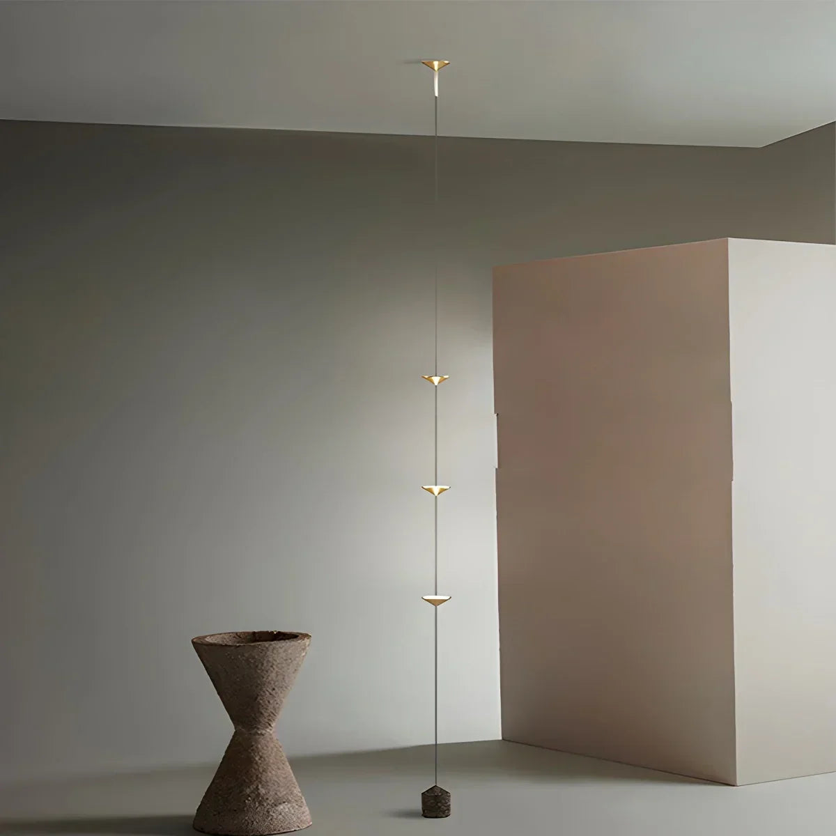 Floor To Ceiling Lamp Metal LED 2.5 m To 3.2 m Warm Light Living Room Bedroom Minimalist Vertical Lighting Fixture | Thomler