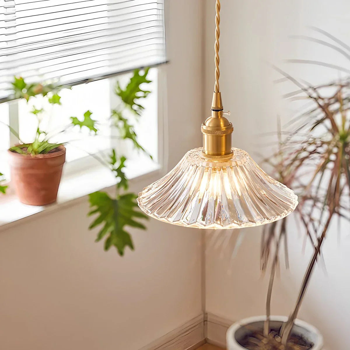 Pendant Light Glass Bronze Adjustable Cable Transparent Dining Room Kitchen Island Hanging Ceiling Lamp | Thomler