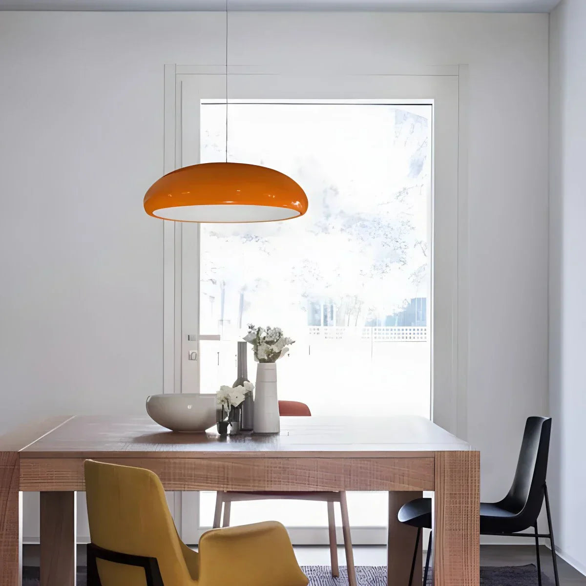 Pendant Light Metal Acrylic LED Black Dining Table Kitchen Island Modern Hanging Ceiling Lamp | Thomler