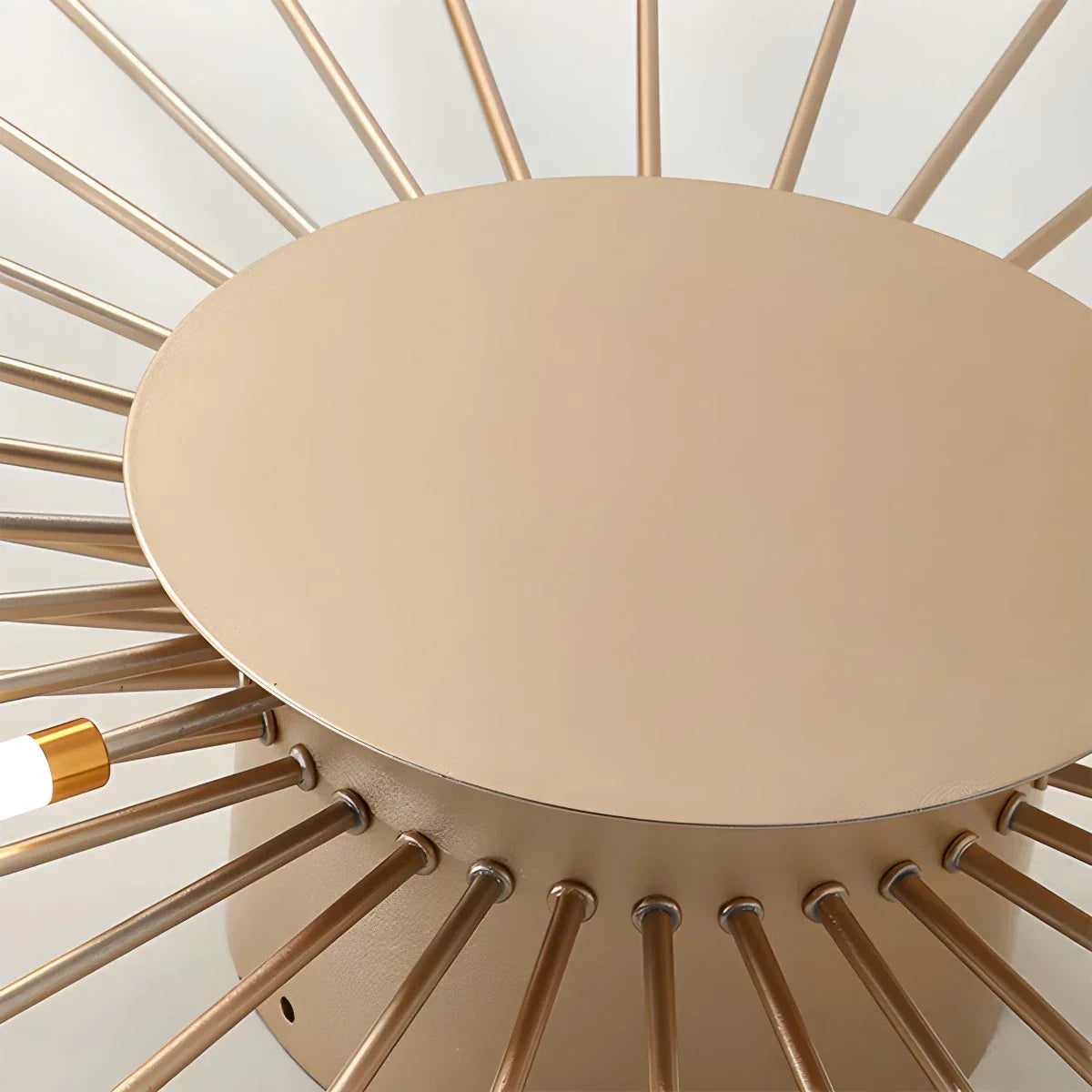 Ceiling Light Metal 20 To 42 Light Points Gold Living Room Dining Room Dimmable LED Starburst Fixture | Thomler