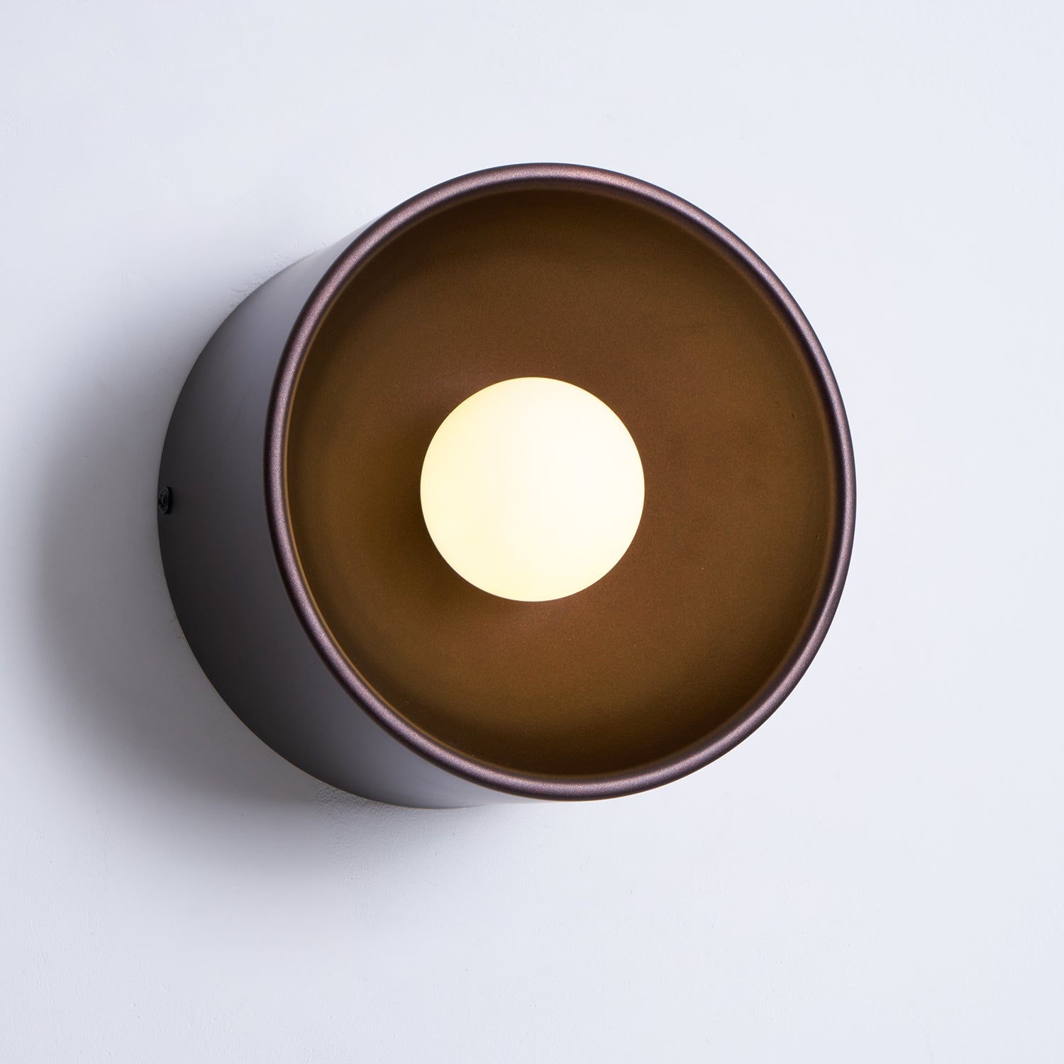 Wall Lamp Aluminum 7.1 in White Bedroom Hallway Reading Light Minimalist Compact Design | Thomler