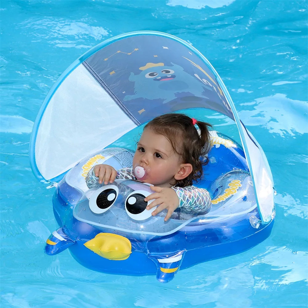 Infant Water Float Ring with Supportive Seat Design for Bath & Pool Fun | Thomler