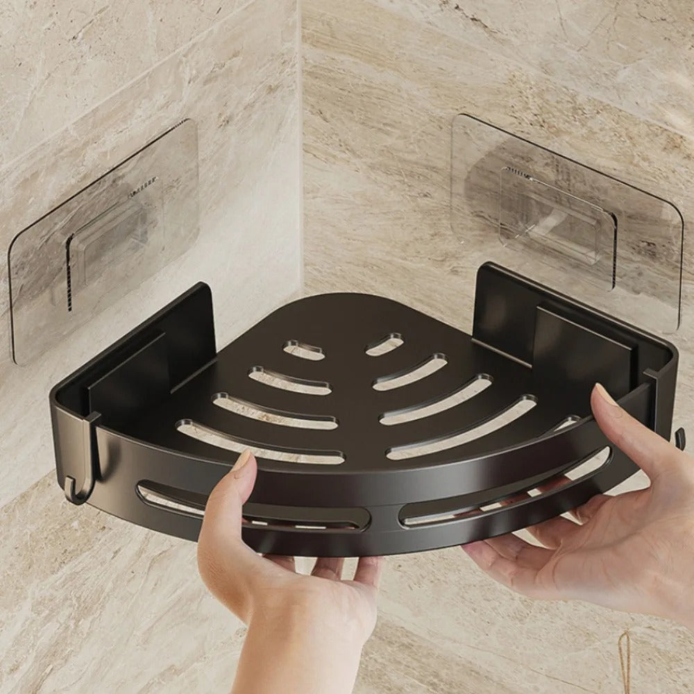 Clear Adhesive Shower Caddy – No-Drill Organizer for Bathroom Storage | Thomler