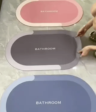 Ultra-Absorbent Diatomaceous Bathroom Mat with Non-Slip Base – Fast-Drying, Soft-Touch Surface for Shower & Tub – Available in | Thomler