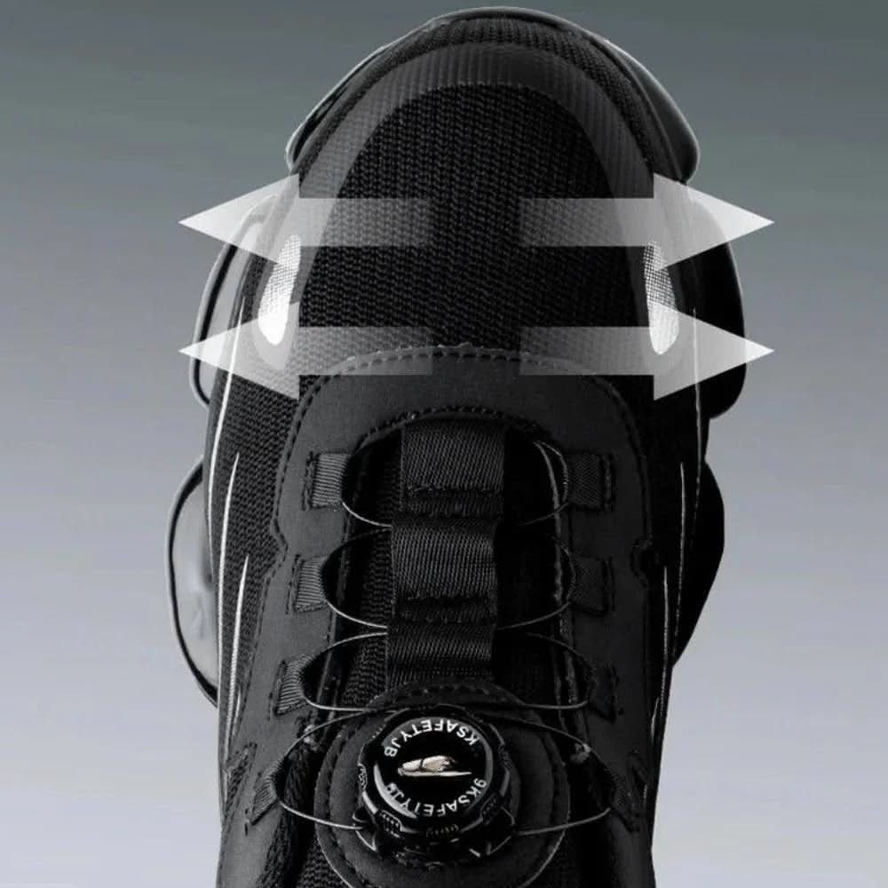 Men's Steel Toe Work Shoes with Arch Support & Slip-Resistant Outsole – Athletic Safety Footwear for Warehouse, Construction & Industrial Jo | Thomler