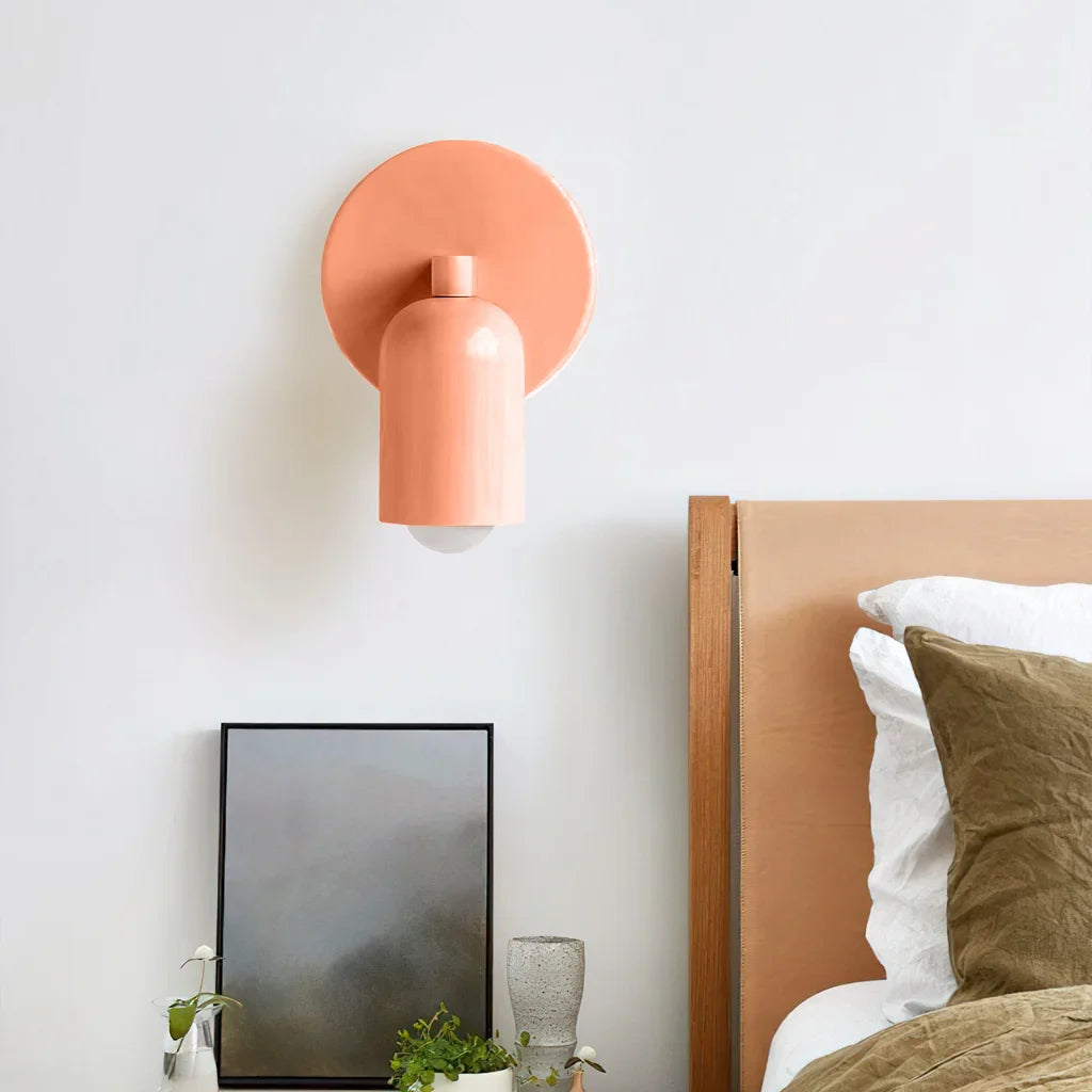 Wall Light Metal 10W LED Rotatable Cylindrical Shade Bedside Bedroom Reading Adjustable Modern Bauhaus Style | Thomler