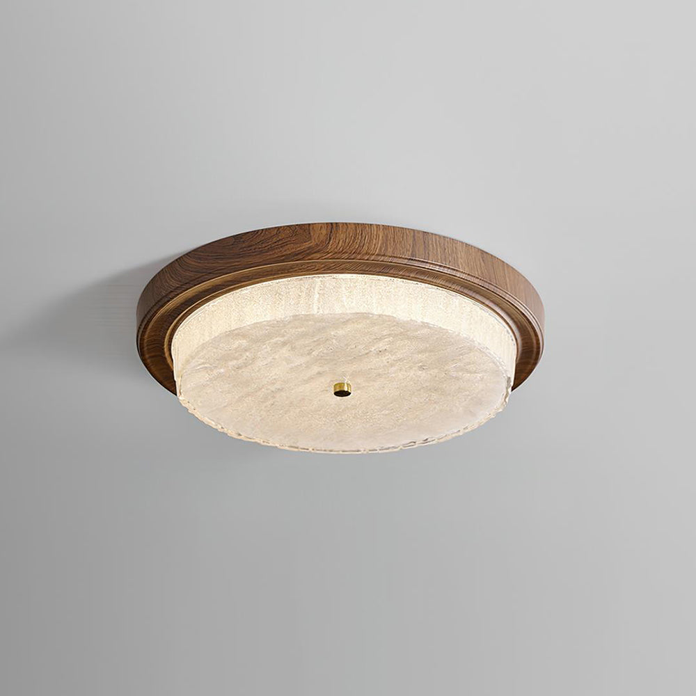 Ceiling Lamp Metal Glass 14.6 in and 18.5 in Indoor Modern Lighting Round Shade Warm Ambiance | Thomler