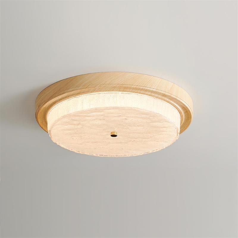 Ceiling Lamp Metal Glass 14.6 in and 18.5 in Indoor Modern Lighting Round Shade Warm Ambiance | Thomler