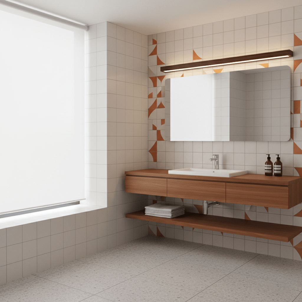 Linear Wall Light 12W Natural Pine Wood 23.6 in Indoor Hallway Vanity Lighting Modern Minimalist Fixture | Thomler