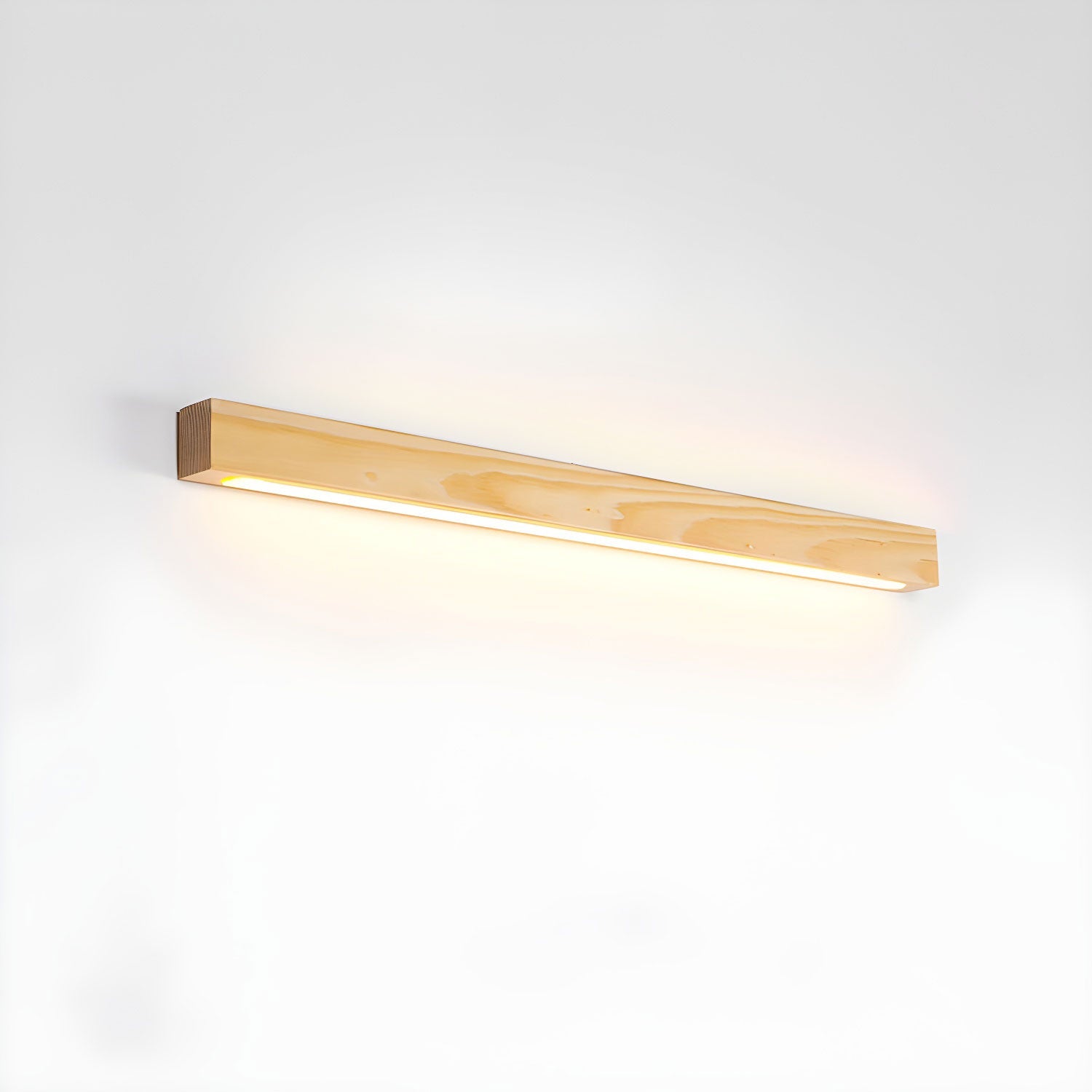 Linear Wall Light 12W Natural Pine Wood 23.6 in Indoor Hallway Vanity Lighting Modern Minimalist Fixture | Thomler
