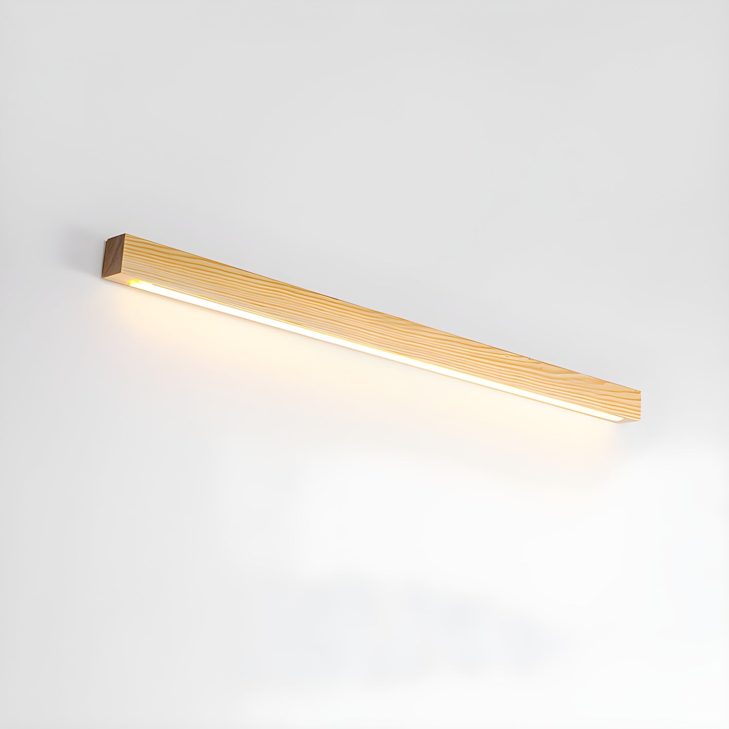 Linear Wall Light 12W Natural Pine Wood 23.6 in Indoor Hallway Vanity Lighting Modern Minimalist Fixture | Thomler