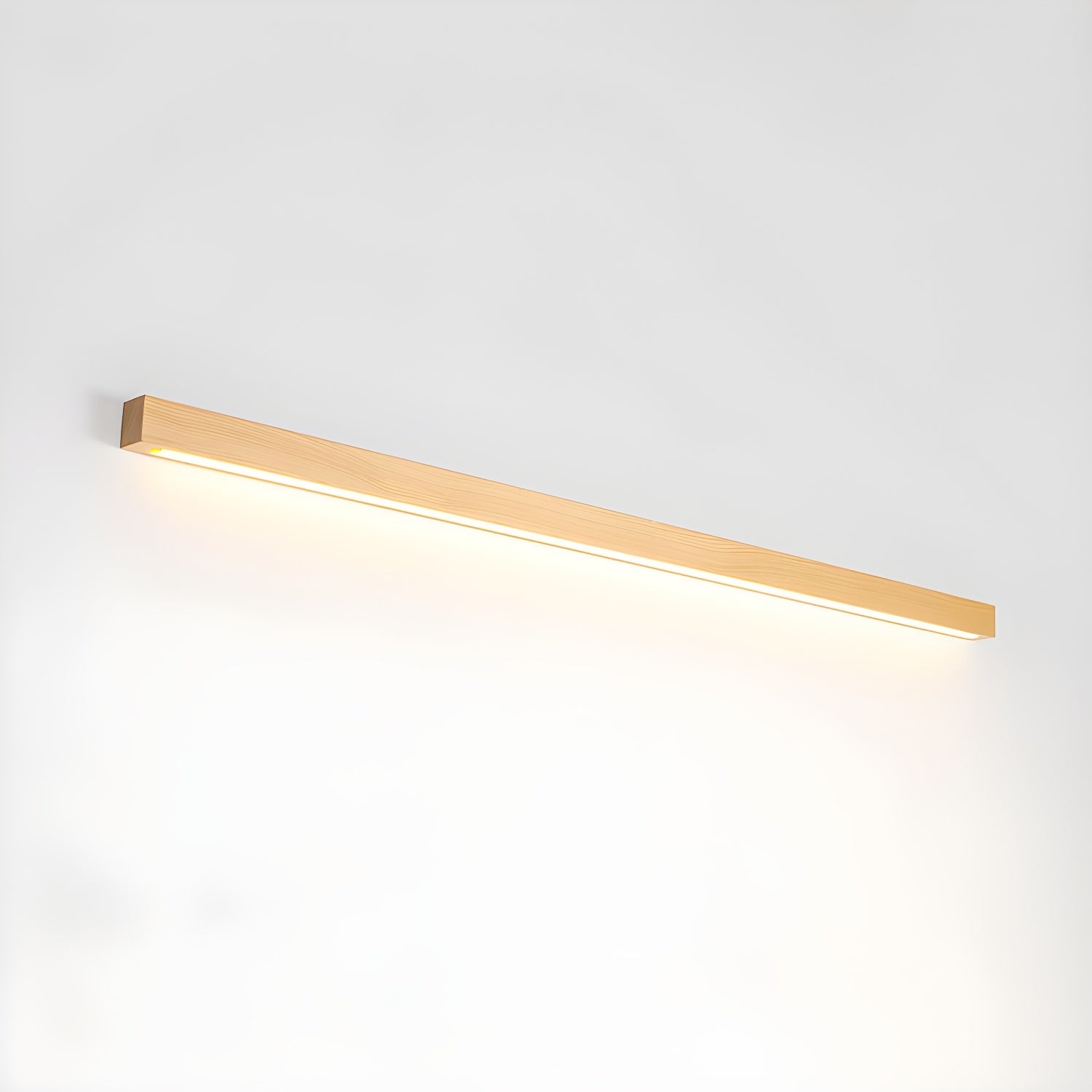Linear Wall Light 12W Natural Pine Wood 23.6 in Indoor Hallway Vanity Lighting Modern Minimalist Fixture | Thomler