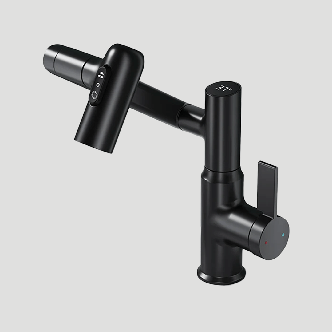 Smart Kitchen Faucet with LED Temperature Display – 360° Swivel Single Handle Sink Mixer Tap for Kitchen & Bathroom | Thomler