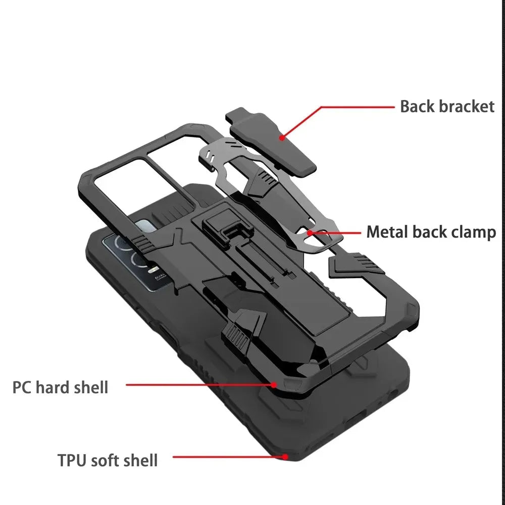 Heavy-Duty Belt Clip Phone Case for Samsung Galaxy – Rugged Dual-Layer Protection with Holster – S21 S22 S23 S24 S25 Plus Ultra | Thomler