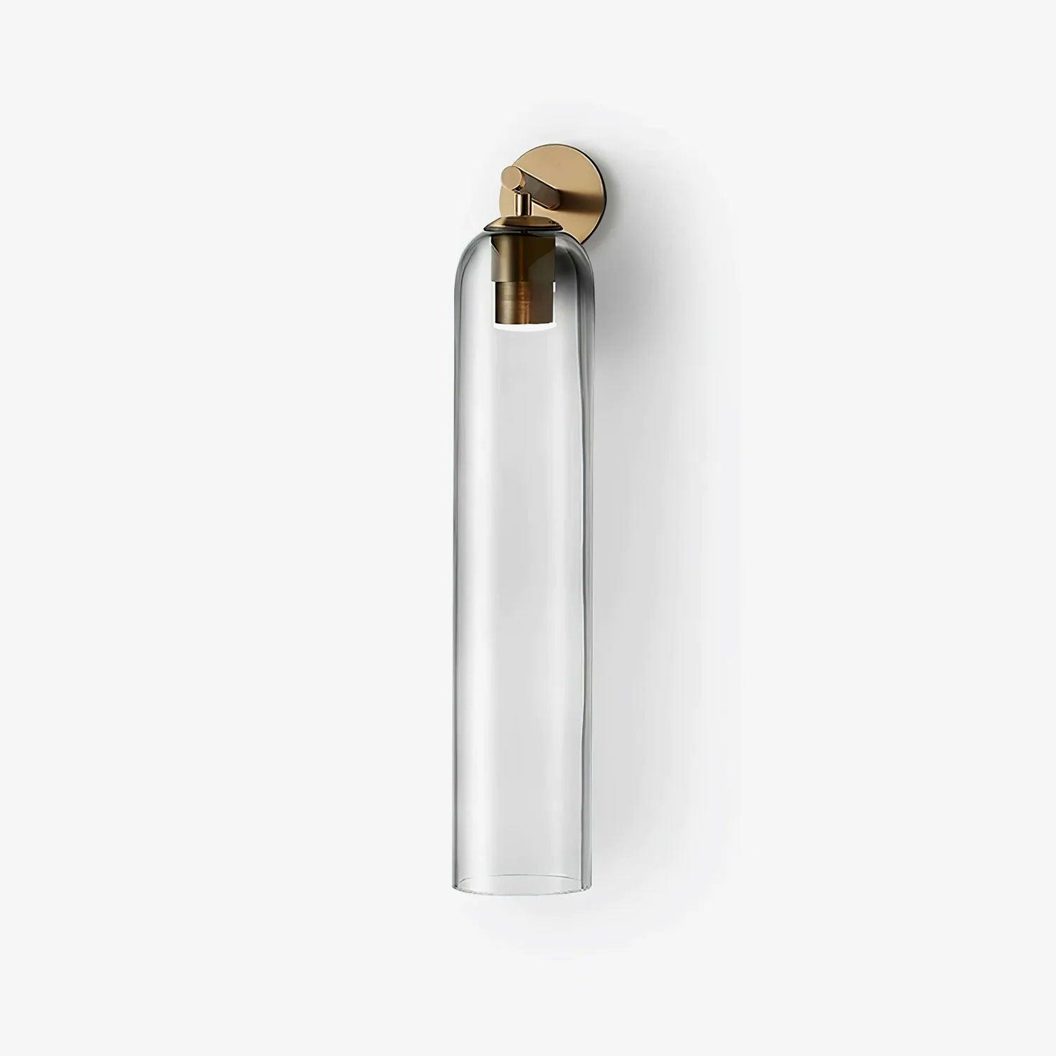 Art Glass Sconce 18.9 in Cylindrical Wall Light Frosted White for Bedroom Hallway Living Room Ambience Decorative Lighting Fixture | Thomler