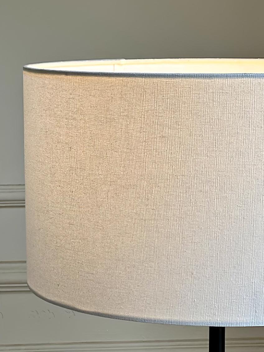 Floor Lamp Wood 65.4 in White Shade Living Room Ambient Lighting Contemporary Decor | Thomler